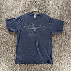 San Francisco Shirt Adult Large Blue Short Sleeve Vacation‎ Destination Cotton